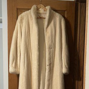 Creamy Full Length Mink Coat